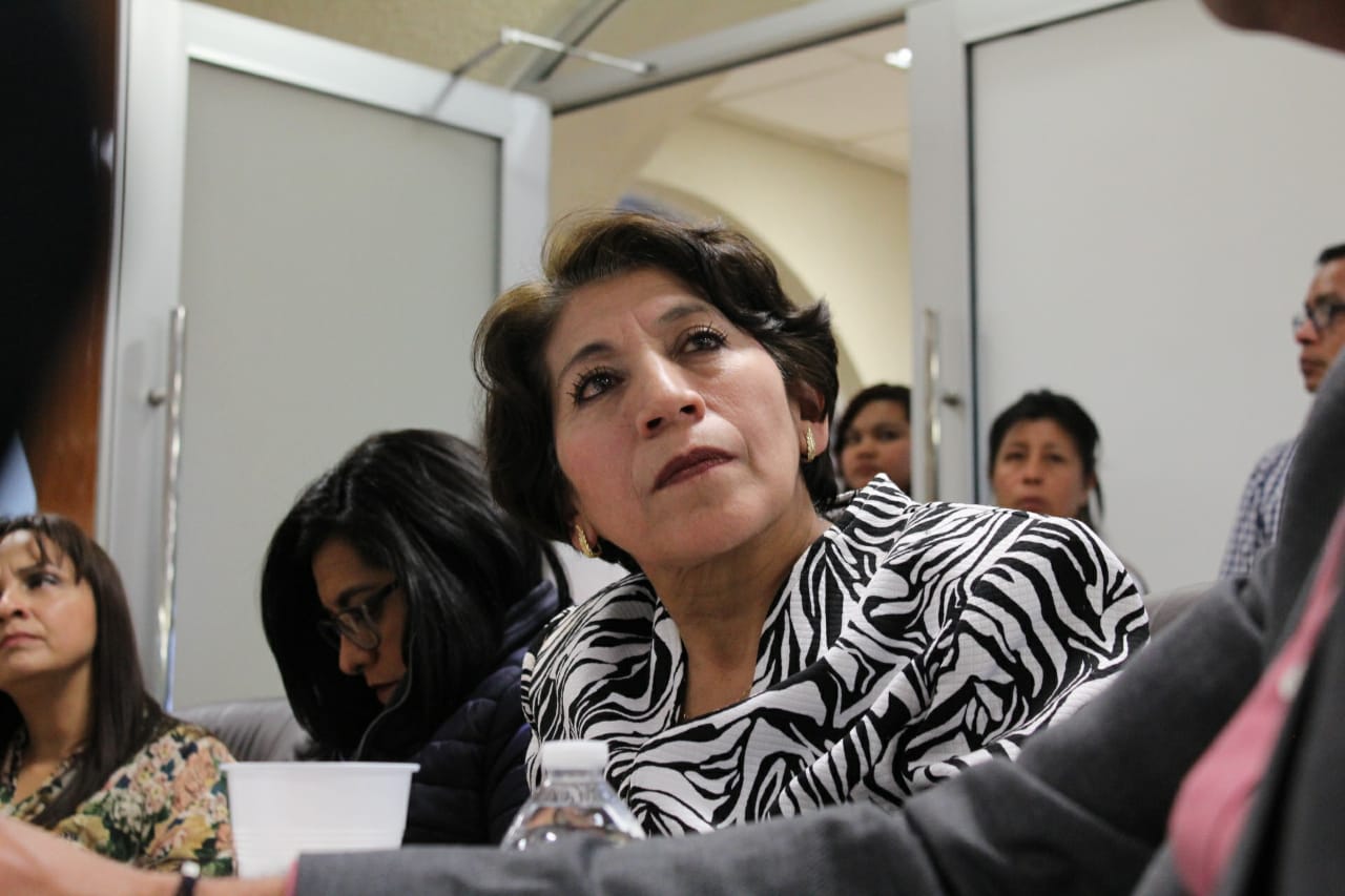 Without it being official, militants began to congratulate Delfina Gómez for allegedly having obtained victory in the internal processes to be the next candidate for the governorship of EdoMex (Photo: Twitter/@delfinagomeza)