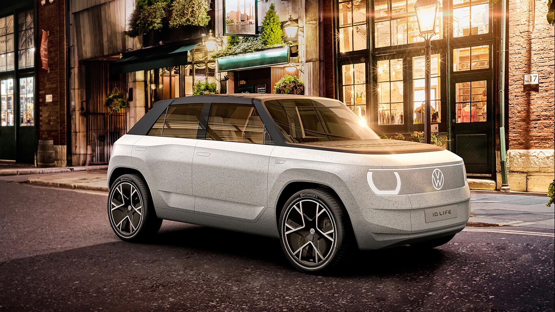 Las formas del VW ID Life no tienen grandes innovaciones, pero su aspecto de todos modos es futurista a partir del minimalismo de su concepto