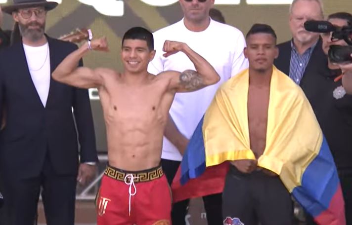 Joselito Velázquez y José Soto (Foto: Captura de pantalla YouTube/Matchroom Boxing)