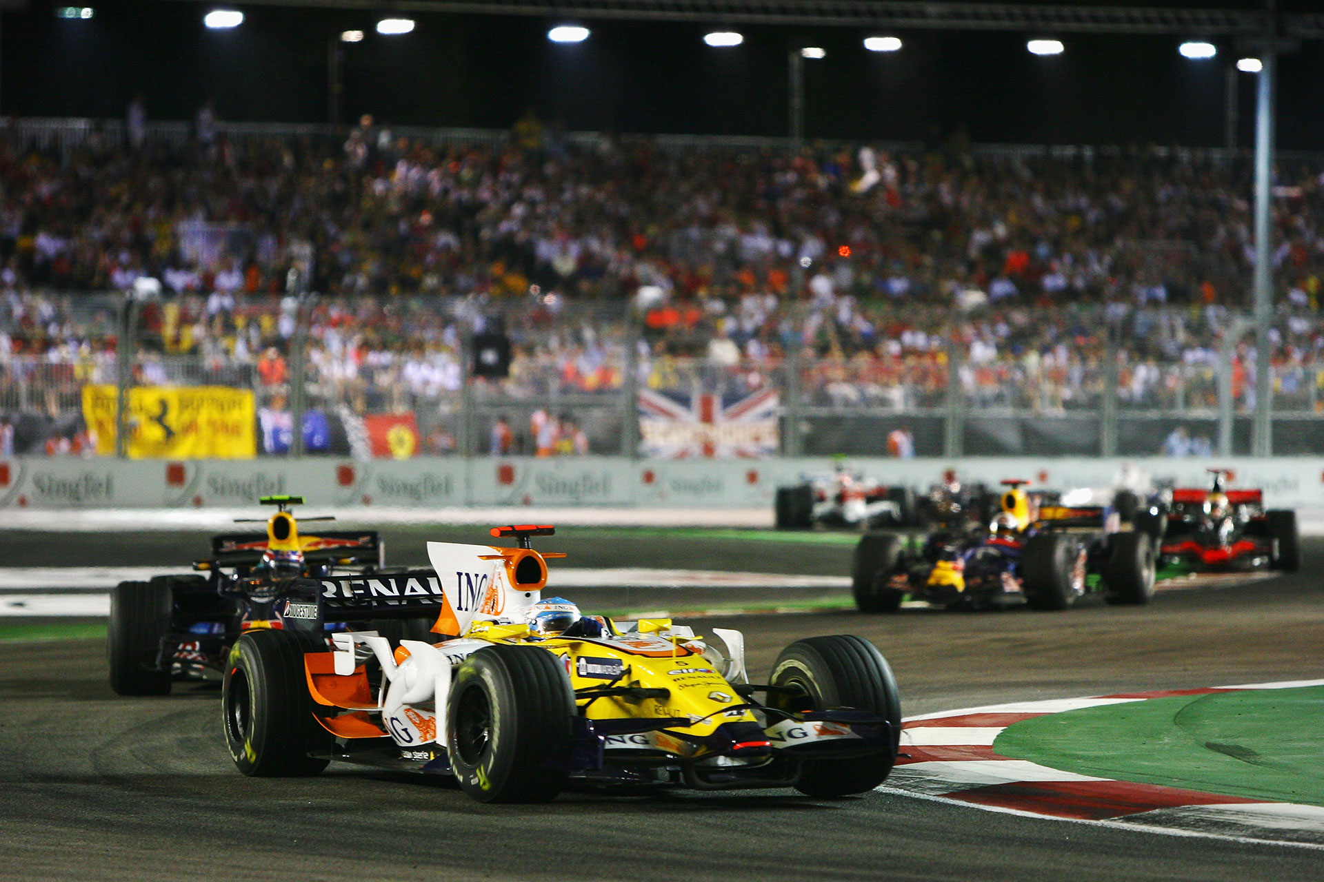Fernando Alonso ganó en Singapur gracias al "Crashgate" (Getty)