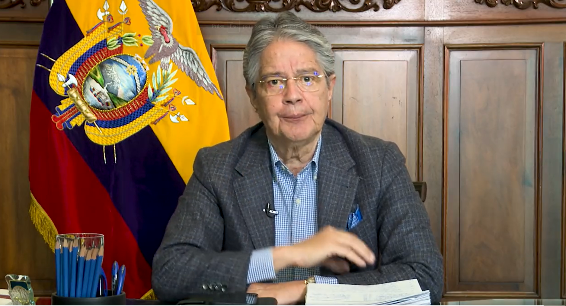 Lasso acusó a la Justicia ecuatoriana de darle la espalda en la lucha contra el narcotráfico