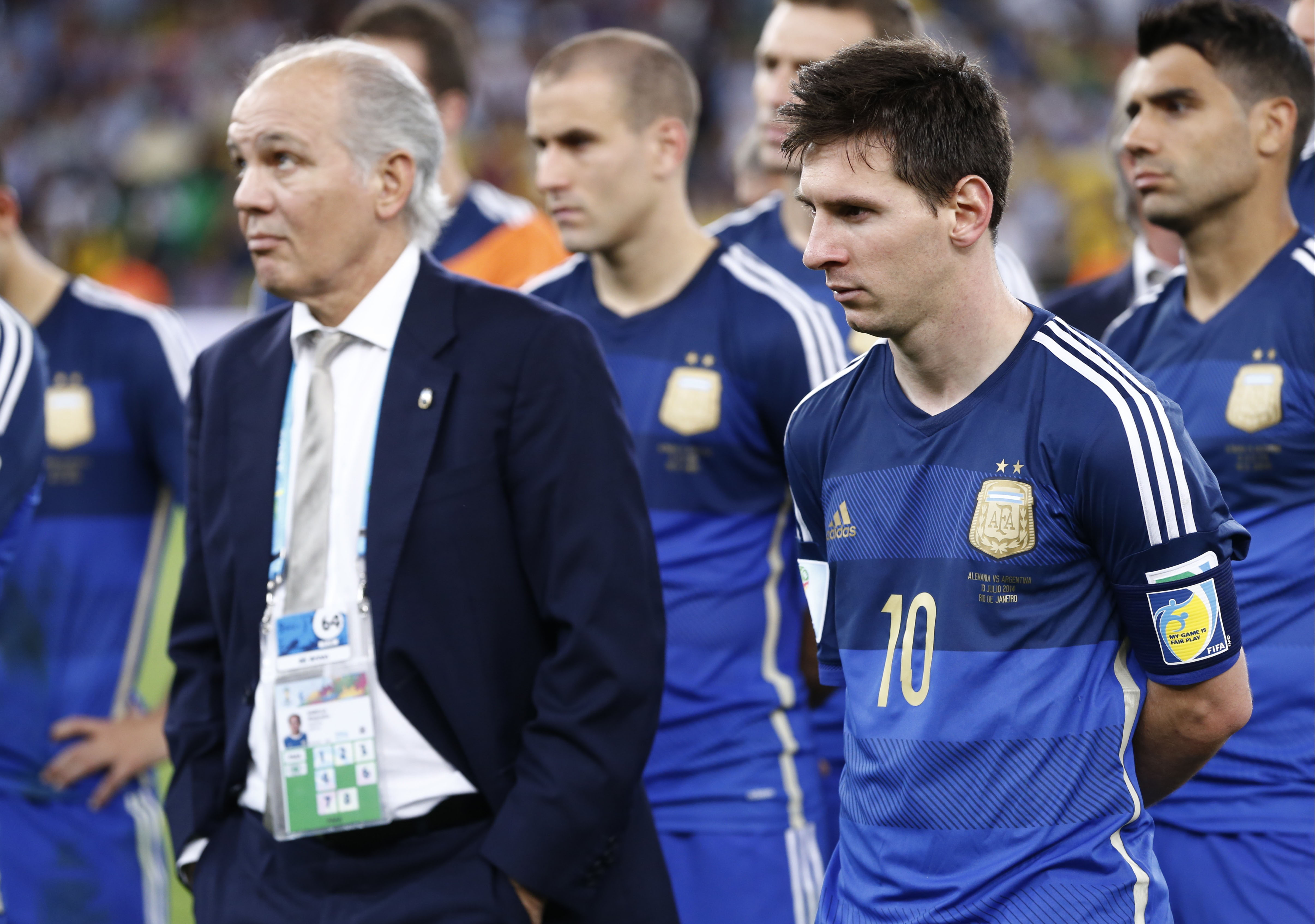 Una frase que hasta hoy se desconocía sobre Messi y está vinculada a la final perdida en Brasil 2014 (Foto NA: FABIAN LIO)