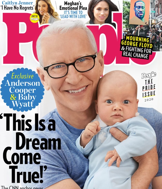 Anderson Cooper presentó a su hijo Wyatt