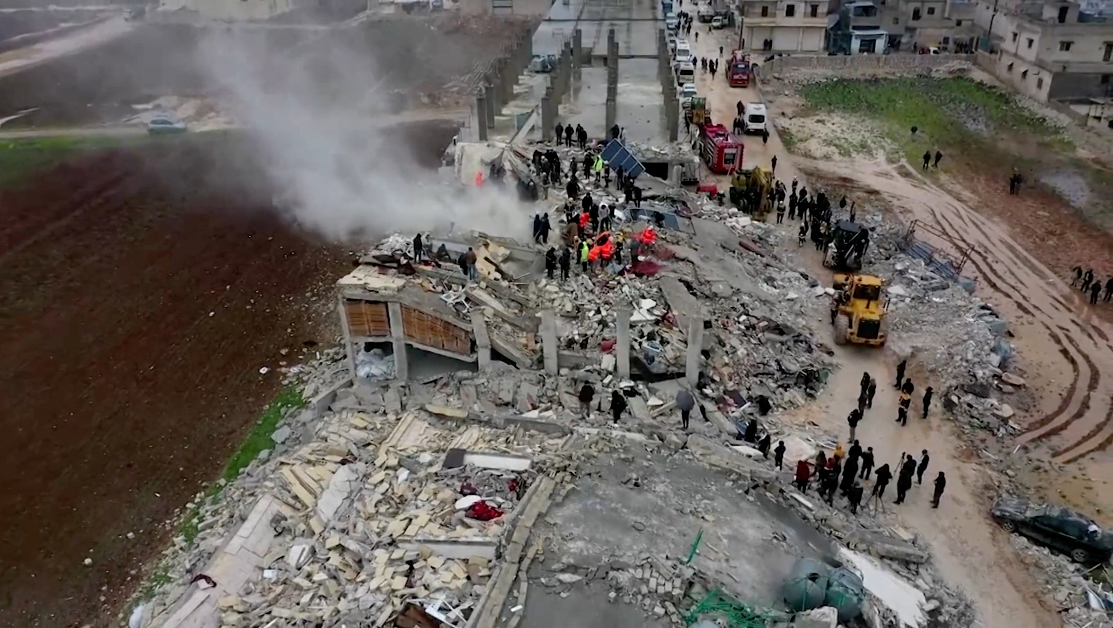 Un edificio destruido en Sarmada, Siria (Reuters)
