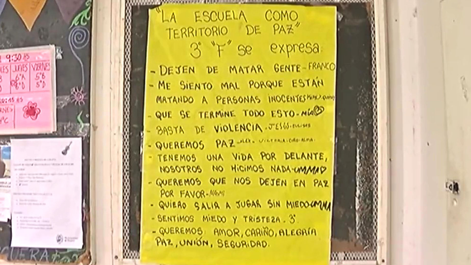 “Queremos paz, tenemos una vida por delante”: el dramático pedido de alumnos de una escuela de Rosario a los narcos