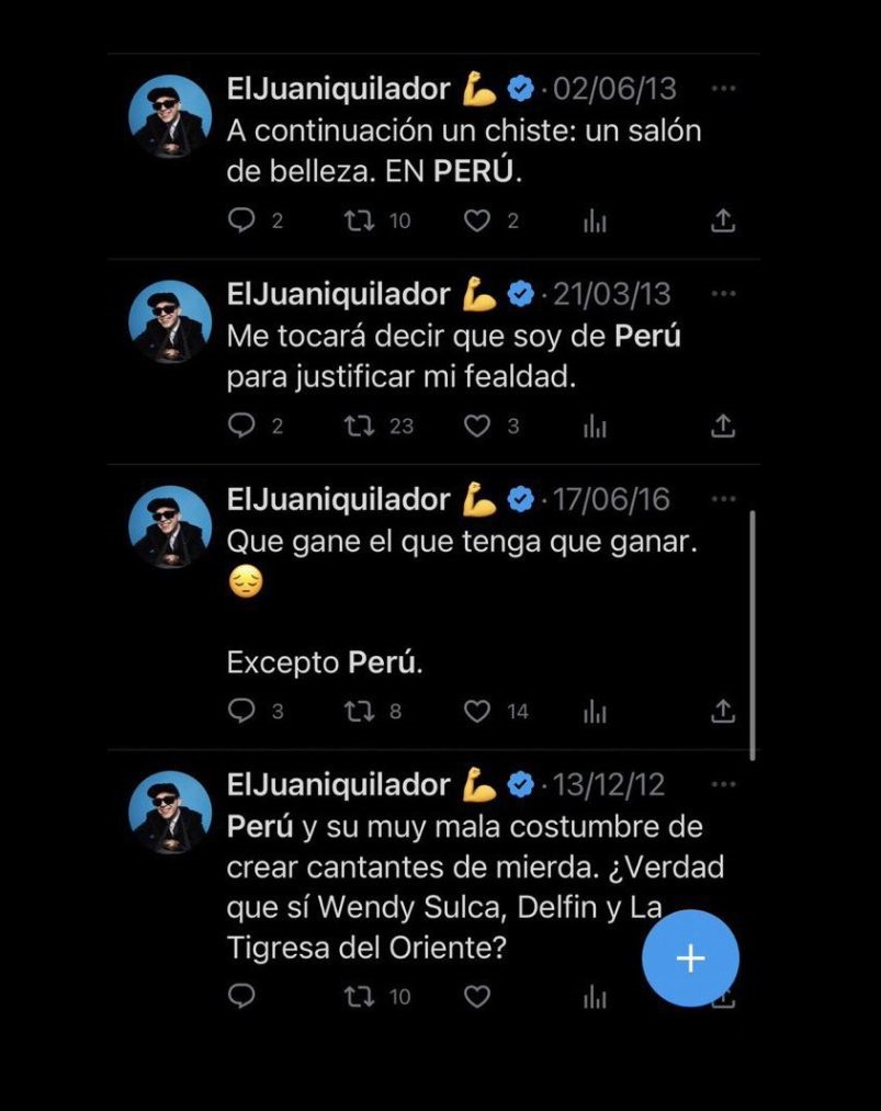 Tuits de Juan Guarnizo.
