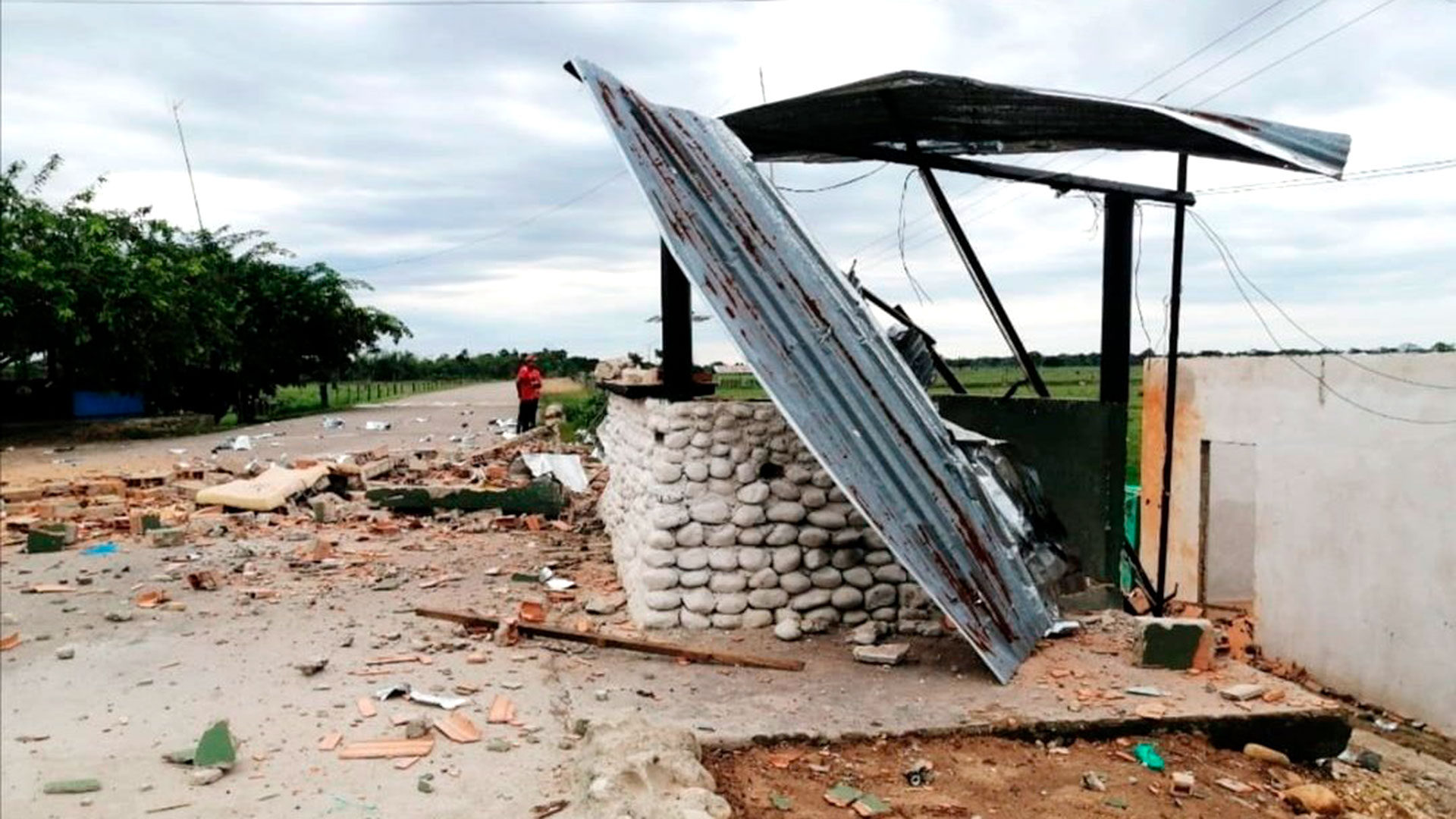 El puesto militar que las FARC atacó en la entrada de Tres Esquinas, Apure