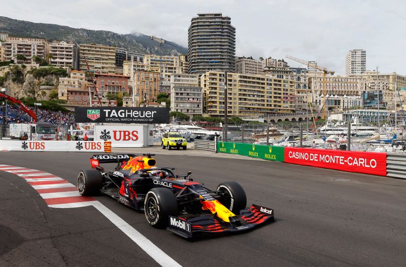 Foto del domingo del Red Bull durante el GP de Monaco de la F1. Foto: REUTERS/Eric Gaillard