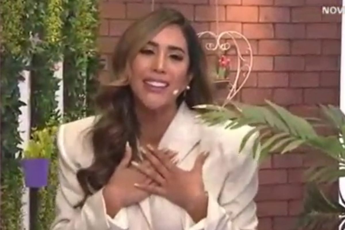 Melissa Paredes regresó a la televisión peruana este martes 11 de enero. (Foto: Captura Latina TV)