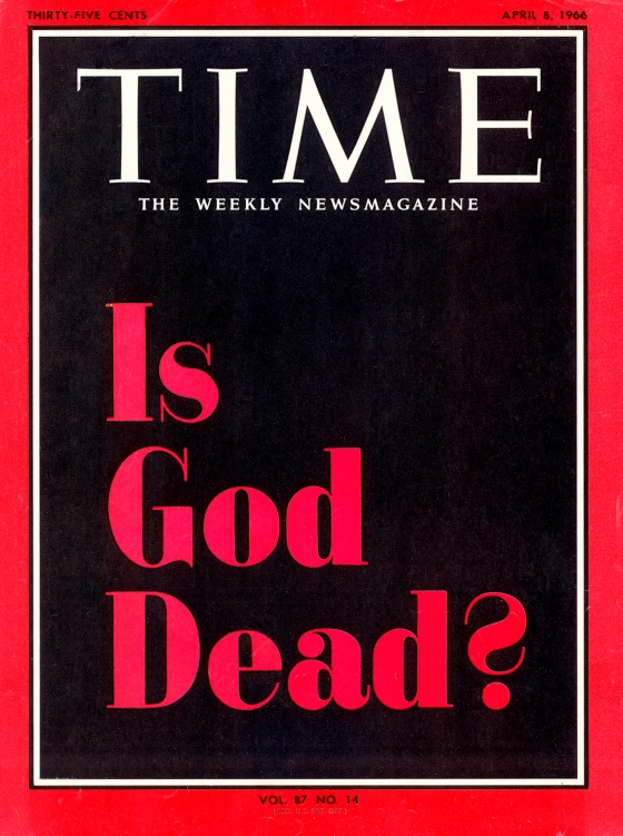 La portada "¿Dios ha muerto?" del 8 de abril de 1966. Fue la primera sin foto