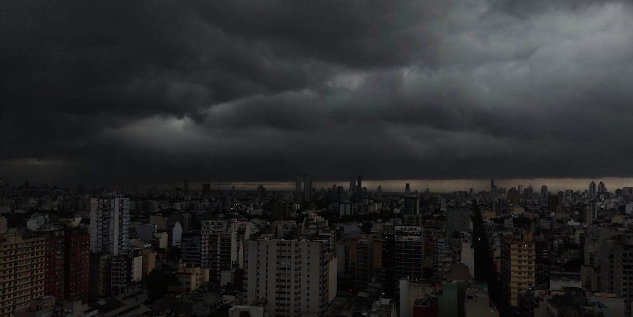 El cielo de CABA durante el último sábado