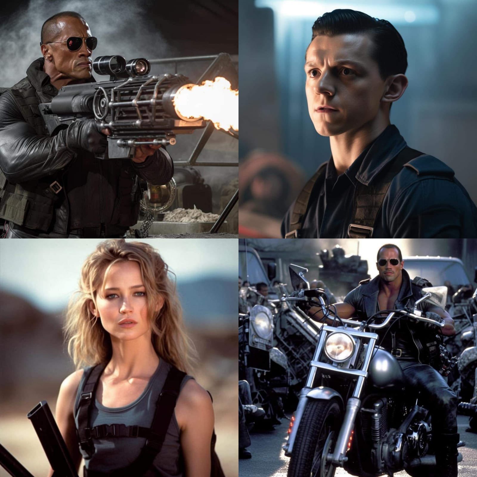 Una IA imaginó el remake de Terminator: Dwayne Johnson y Tom Holland son protagonistas. Paul Chadwick