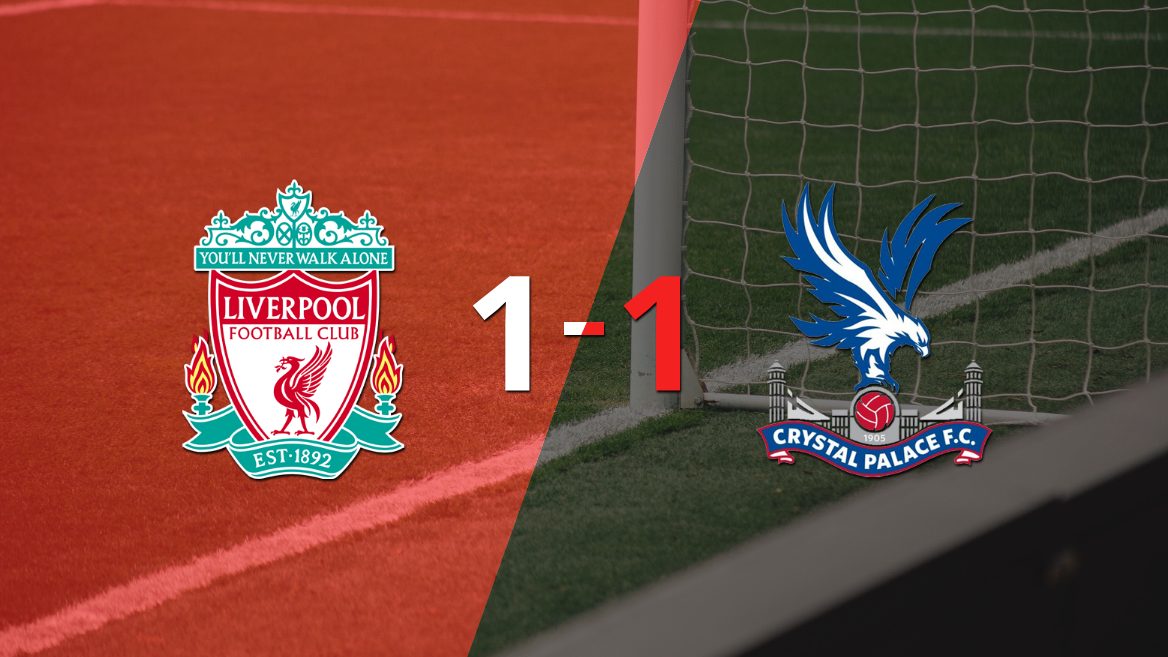 Liverpool y Crystal Palace empataron 1 a 1