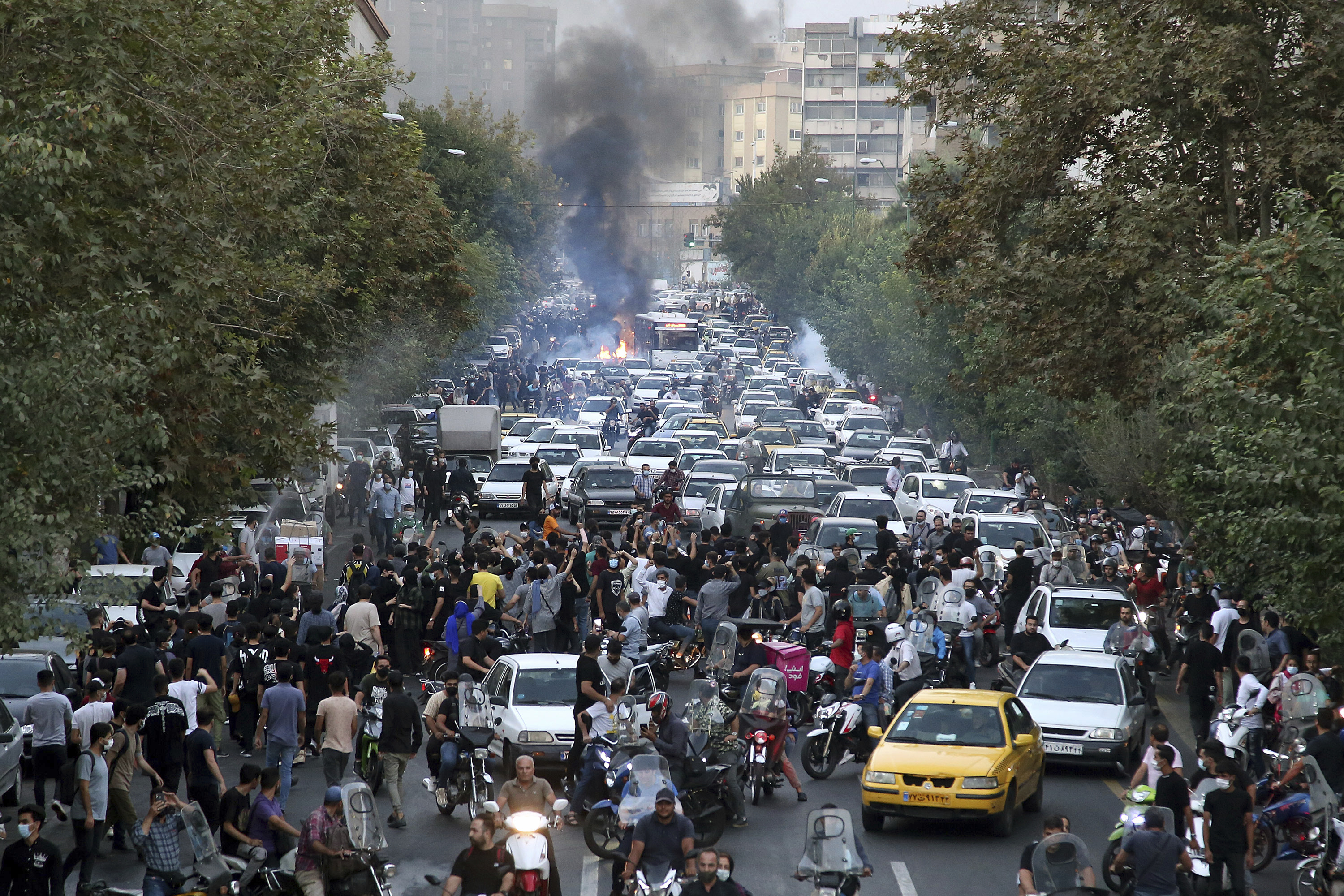 Protestas en Teherán (AP)