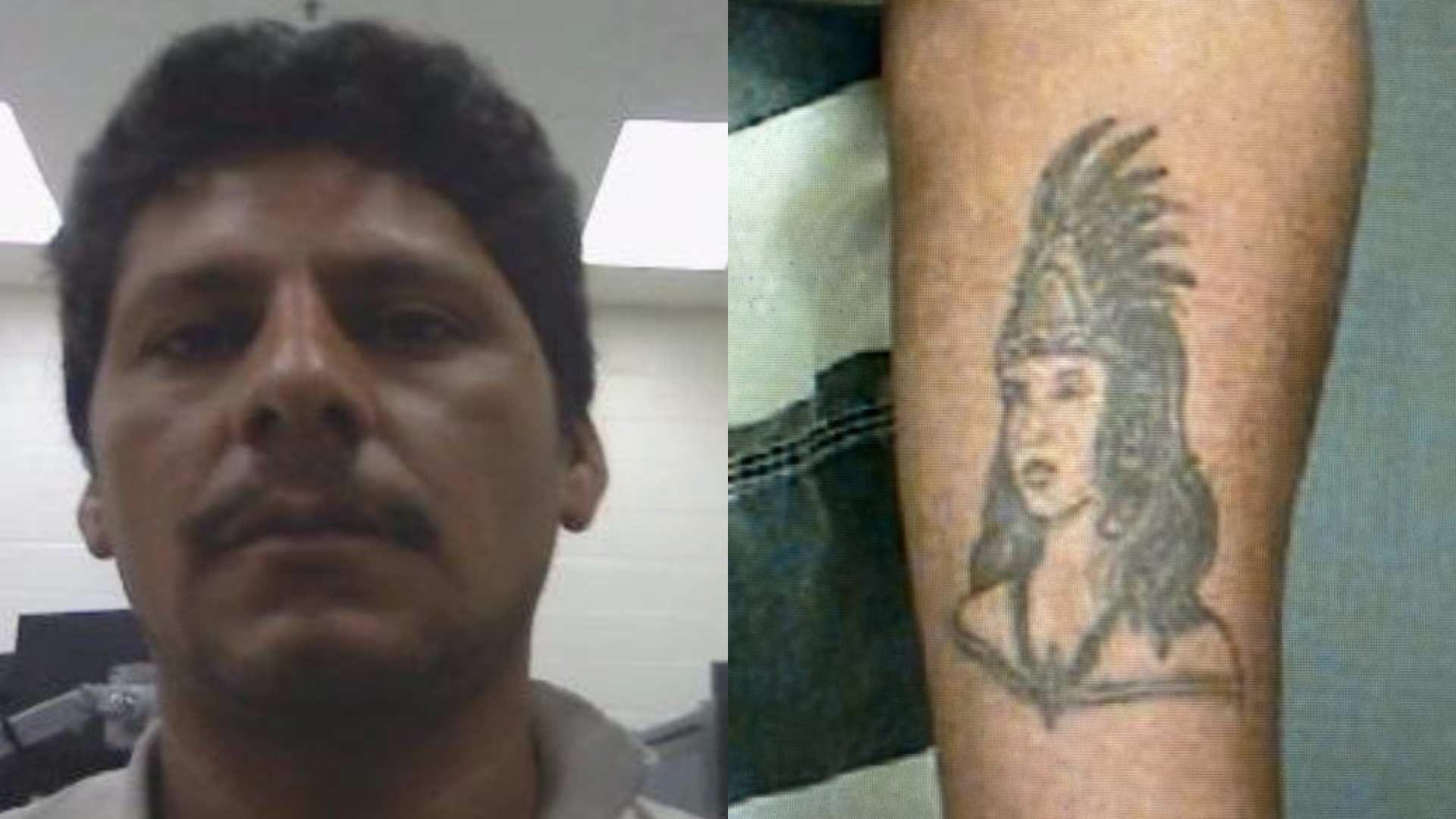 El FBI difundió imágenes actualizadas sobre Francisco Oropesa, incluyendo la de un tatuaje que lleva en el brazo. (FBI)