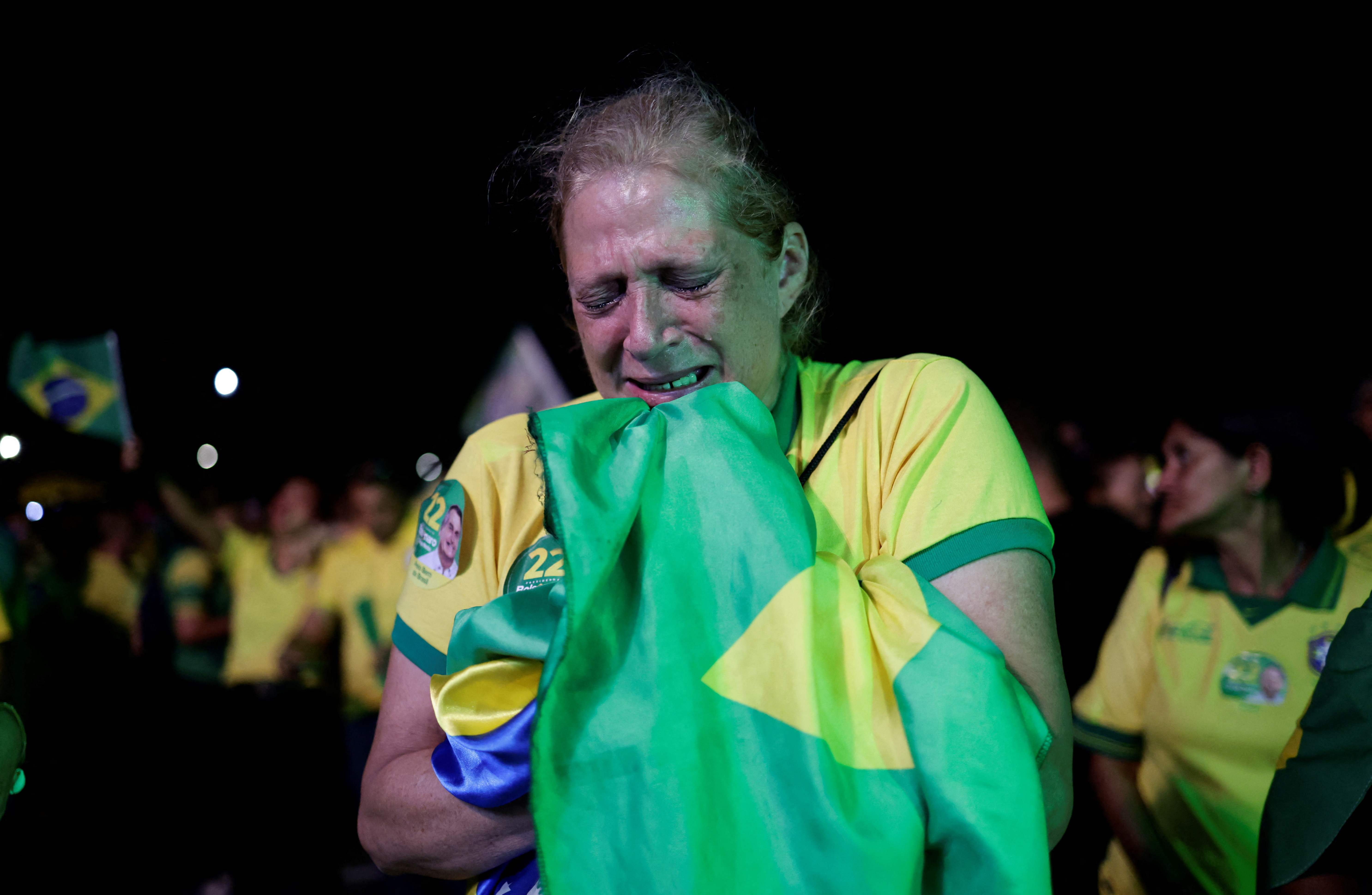 Los seguidores de Bolsonaro lamentaron la derrota de su líder (REUTERS/Ueslei Marcelino)