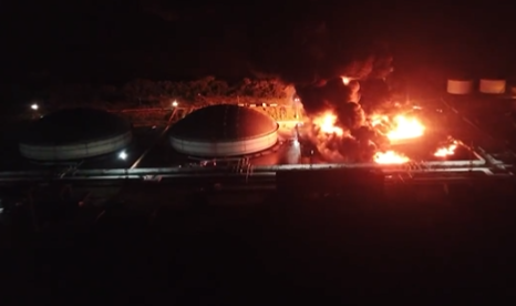Un segundo tanque con combustible se derrumbó en Matanzas tras dos días ardiendo