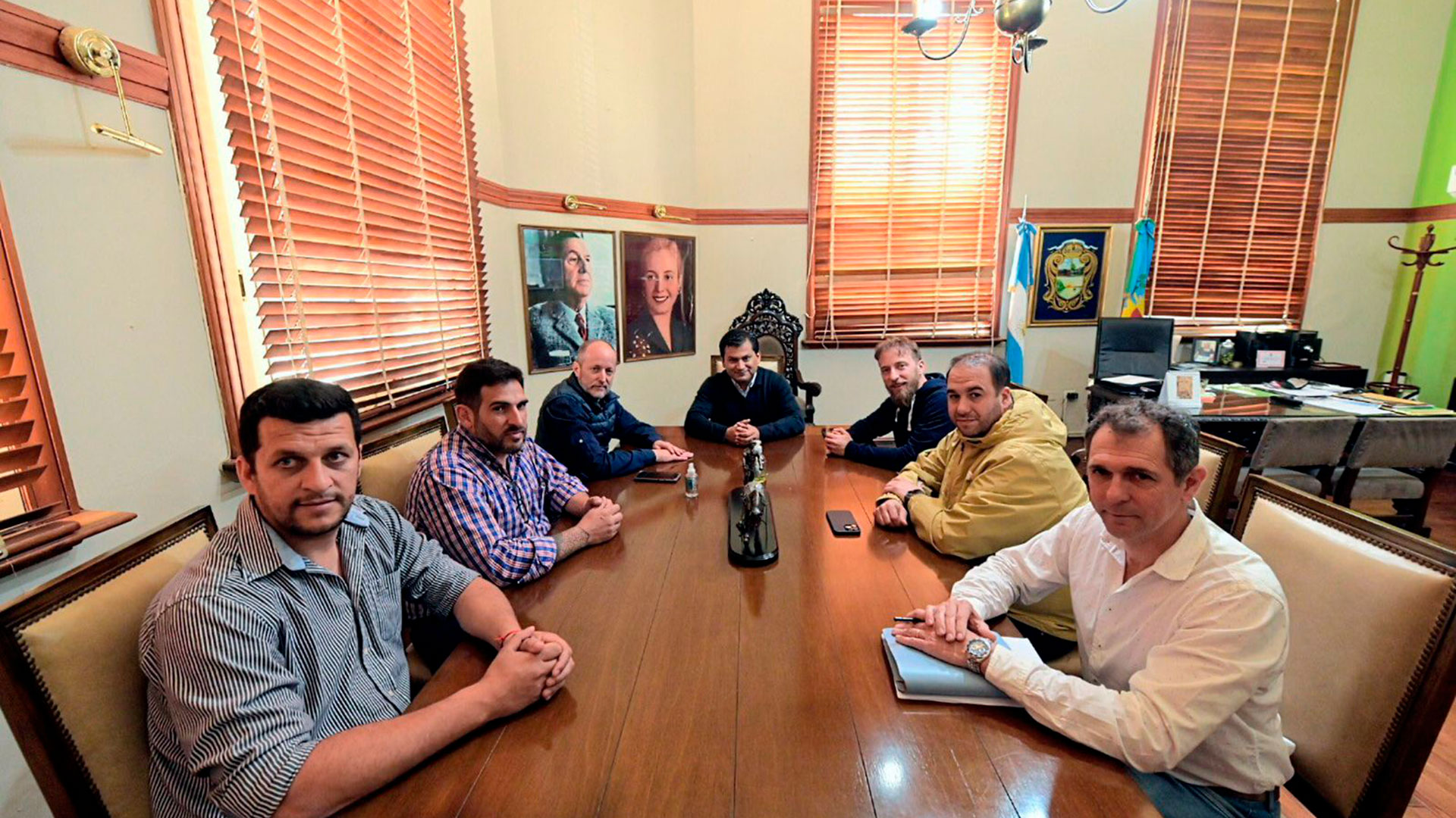 En San Pedro, Insaurralde fue recibido por el intendente Cecilio Salazar y su equipo de gestión 
