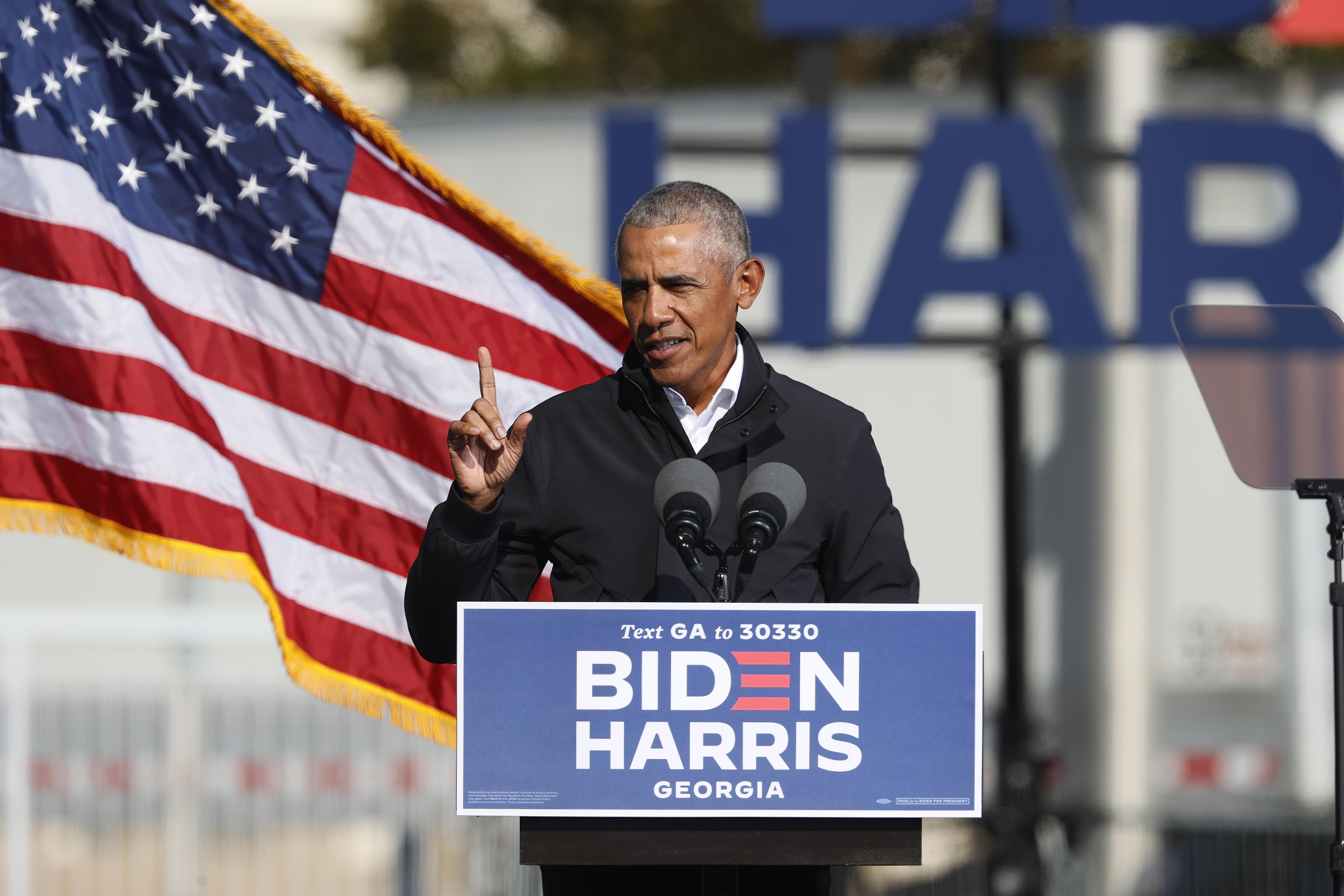 En la imagen, el expresidente estadounidense Barack Obama. EFE/EPA/ERIK S. LESSER
