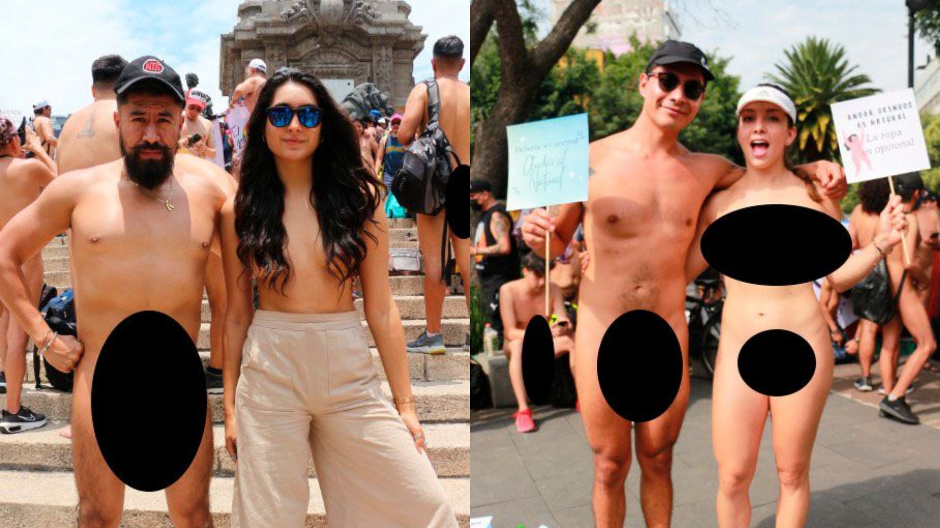 Dozens of people left prejudice behind on Naked Day (Photos: Twitter) 