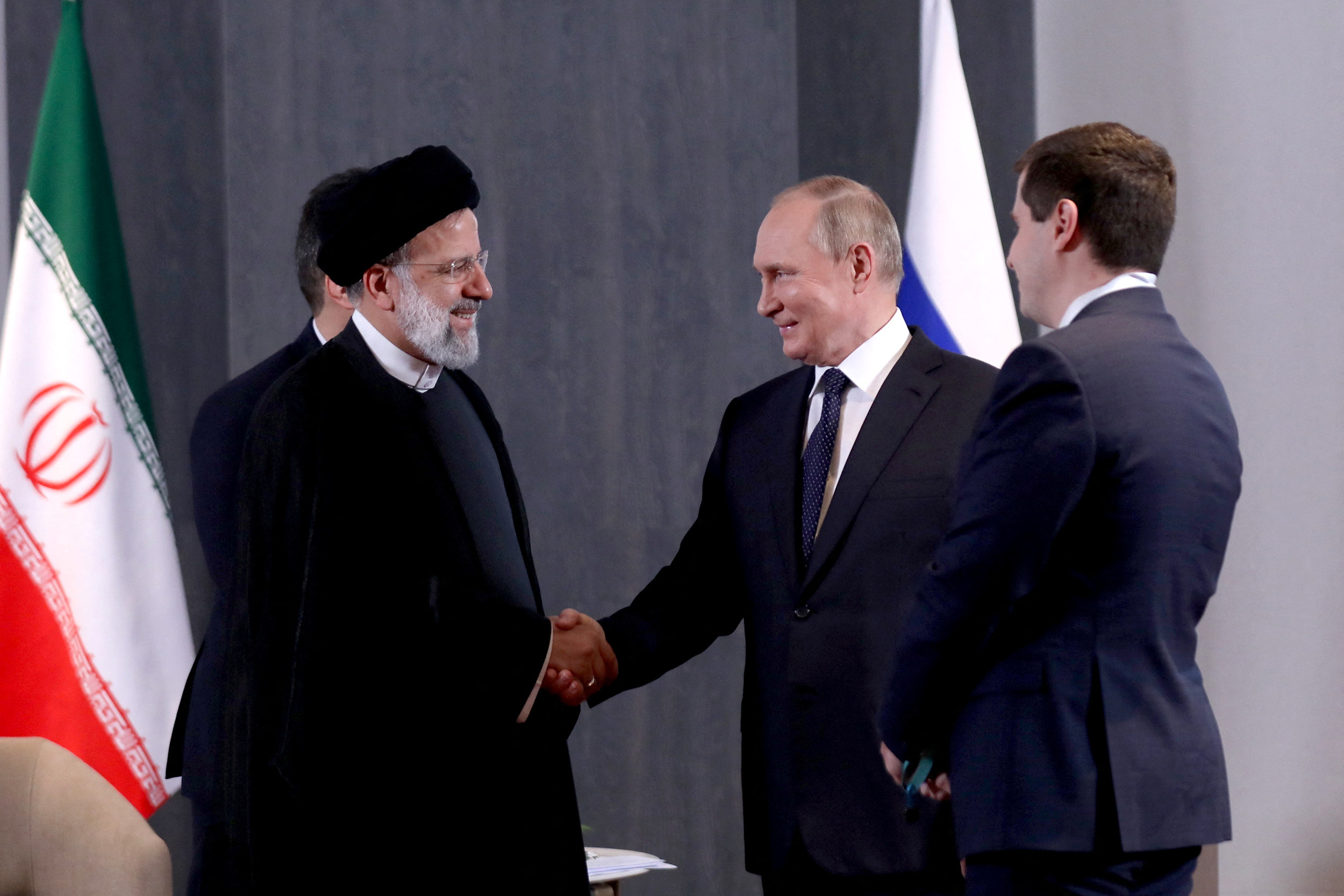 Irán y Rusia fortalecieron su cooperación militar desde el inicio de la invasión a Ucrania (Iran's Presidential Website/WANA/Handout via REUTERS)
