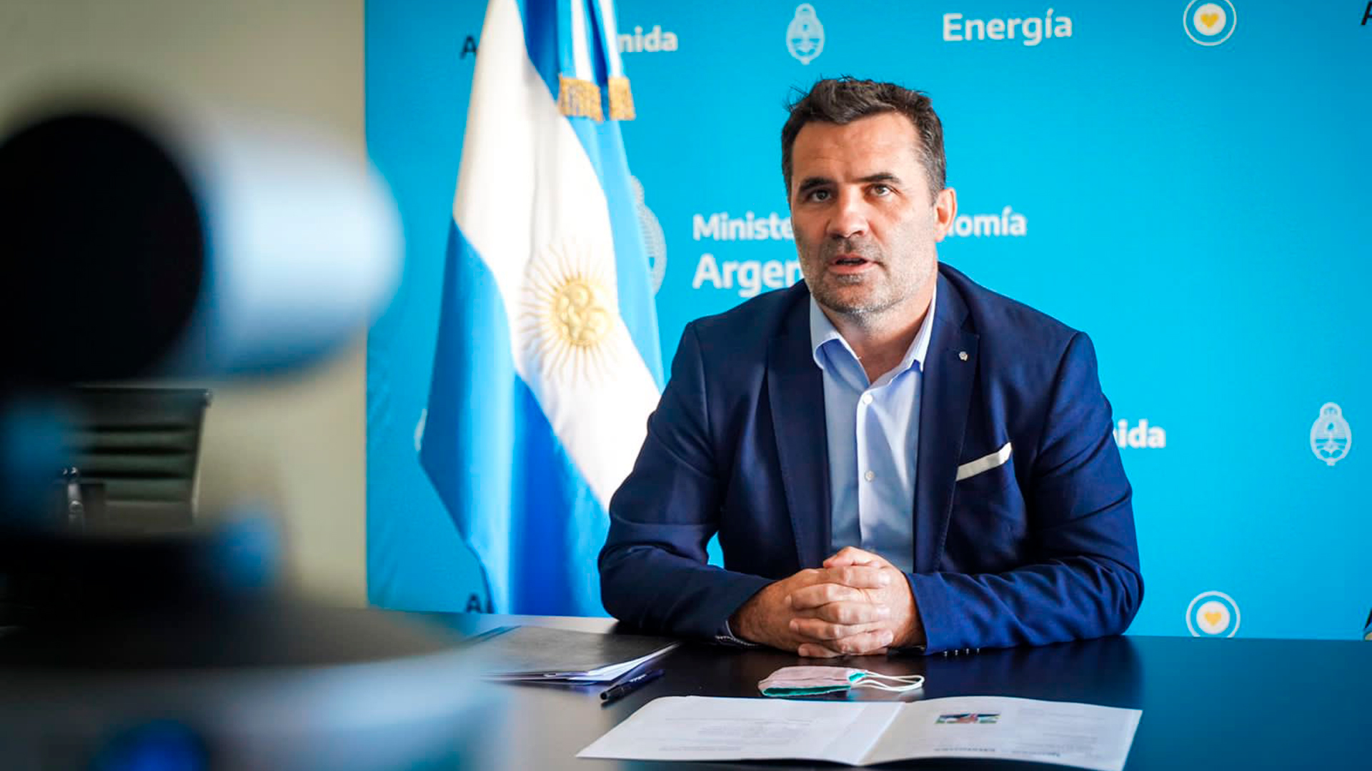 El secretario de Energía Darío Martínez 