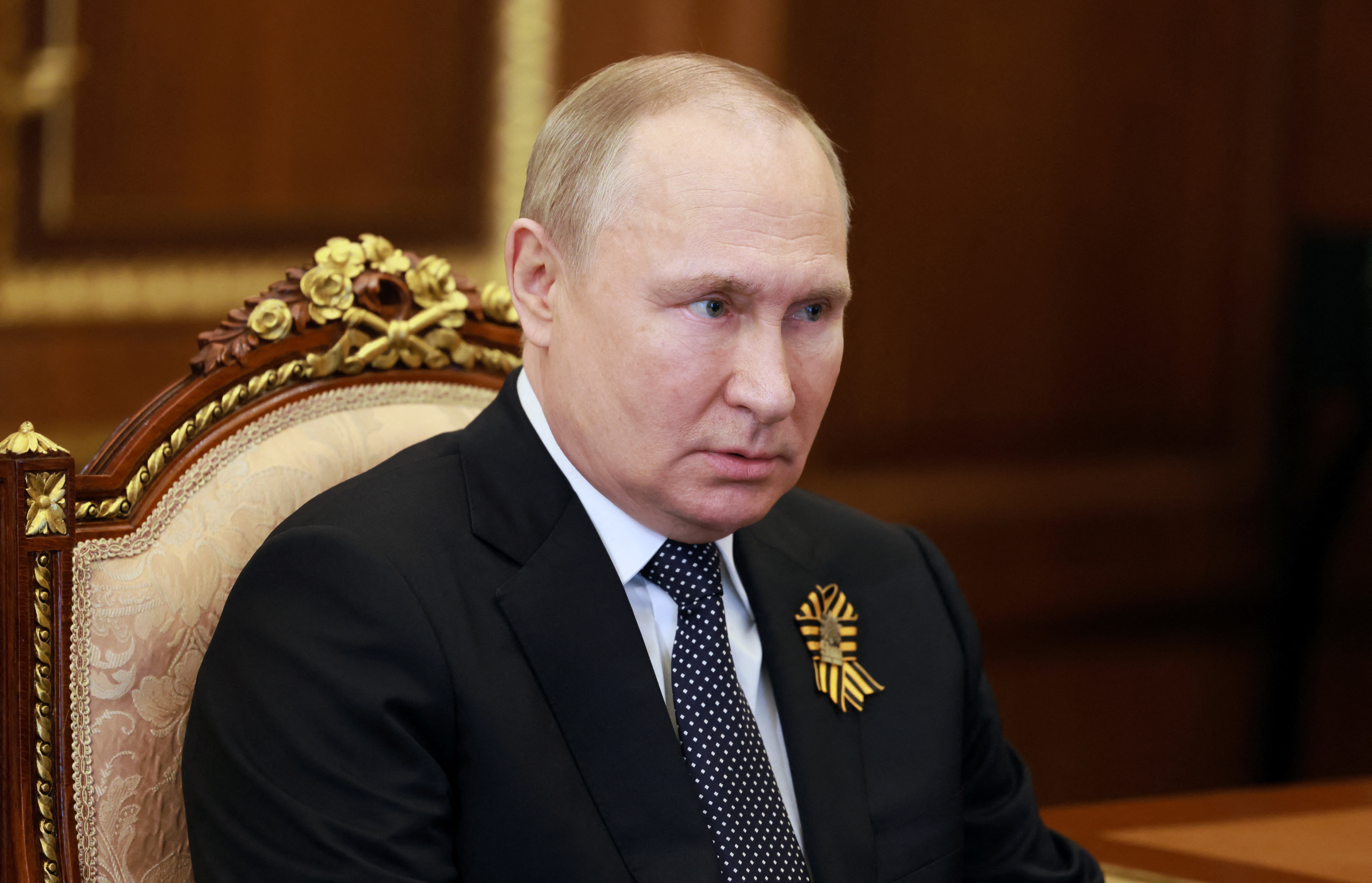 Russian President Vladimir Putin attends a meeting in Moscow