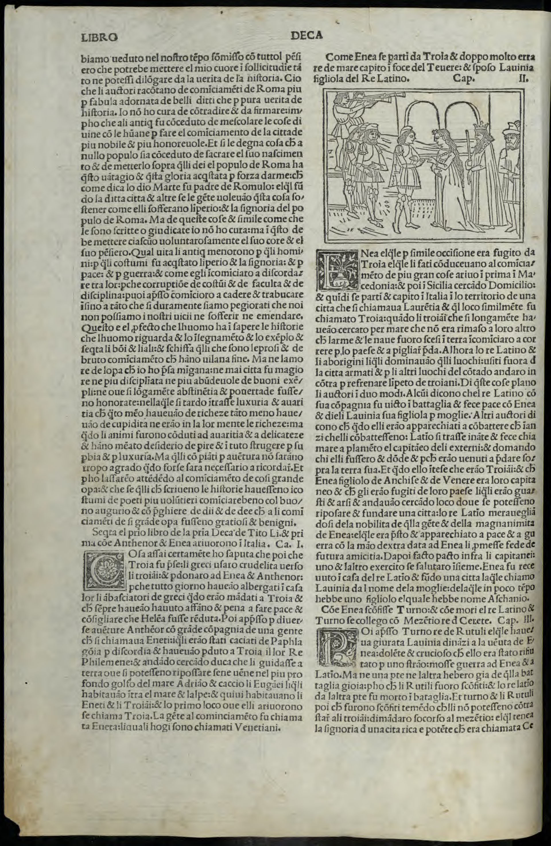 Ab urbe condita (Historia de Roma), de Tito Livio, 1493. Biblioteca europea di informazione e cultura (Wikicommons)