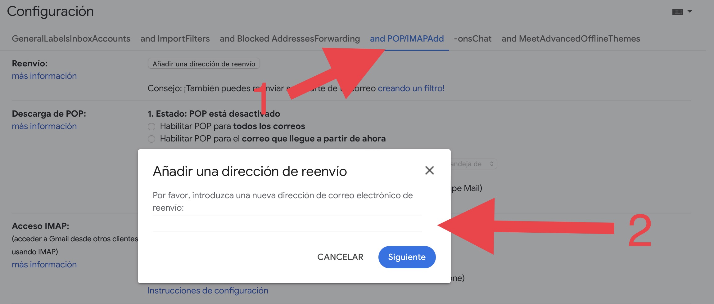Activar reenvío automático en Gmail. (foto: Gmail/Composición/Jose Arana)