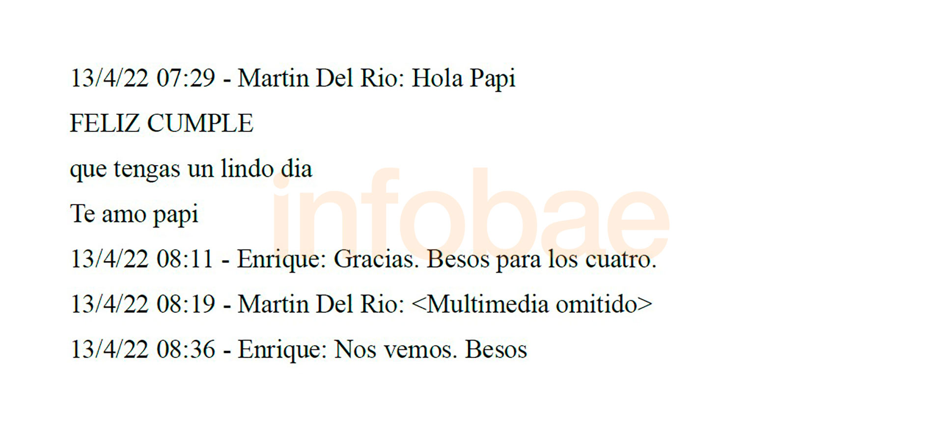 El mensaje de feliz cumpleaños de Martín Santiago del Río a su padre