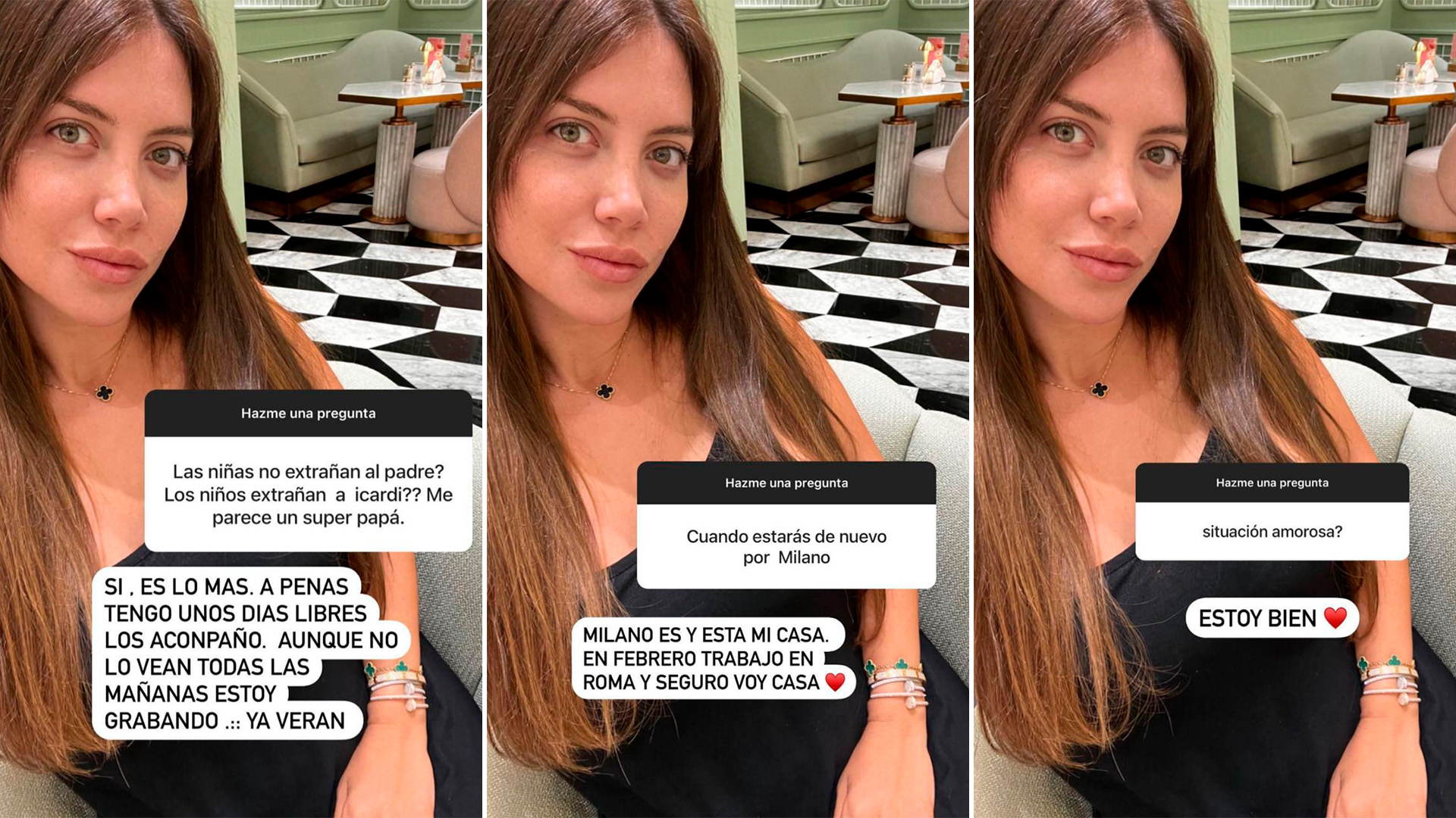 Wanda Nara respondió preguntas de sus seguidores