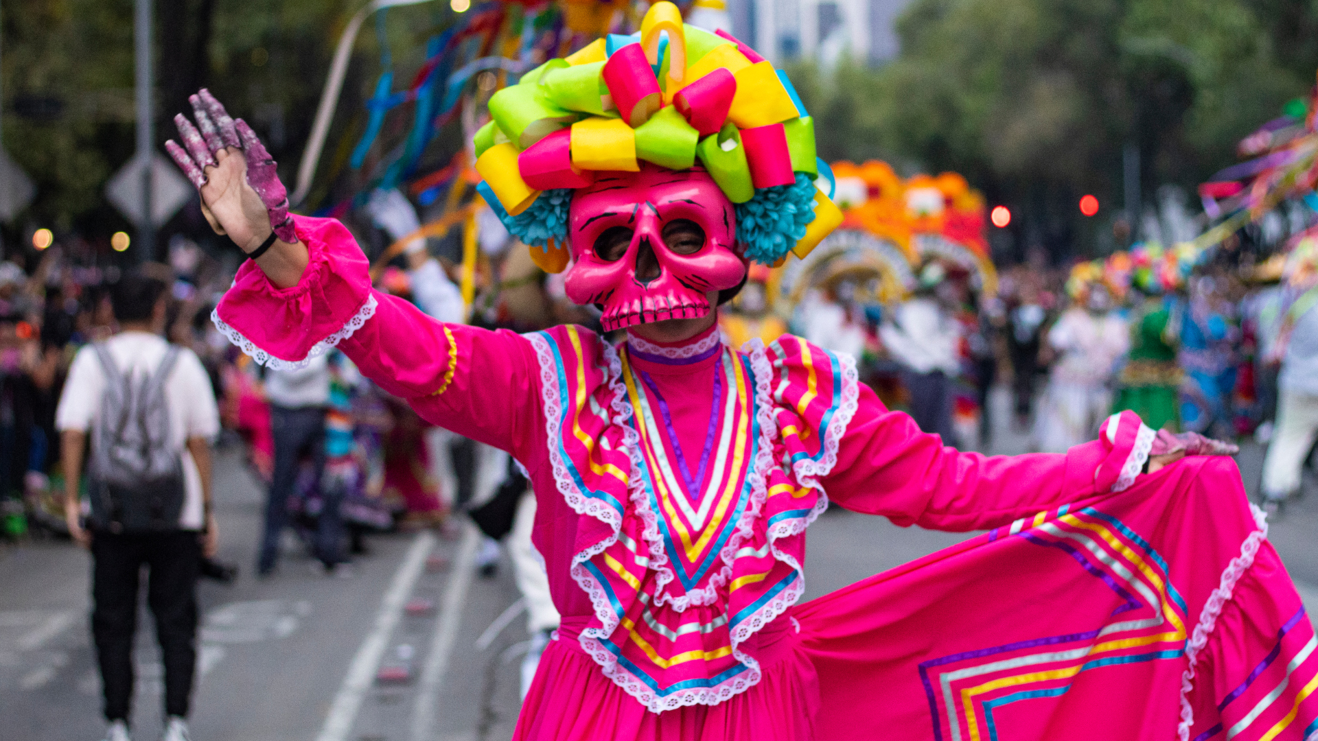 The 2022 Day of the Dead Parade managed to bring together hundreds of thousands of people to celebrate the richness of Mexican culture.  (Photo: Baruc Mayen/Infobae Mexico)