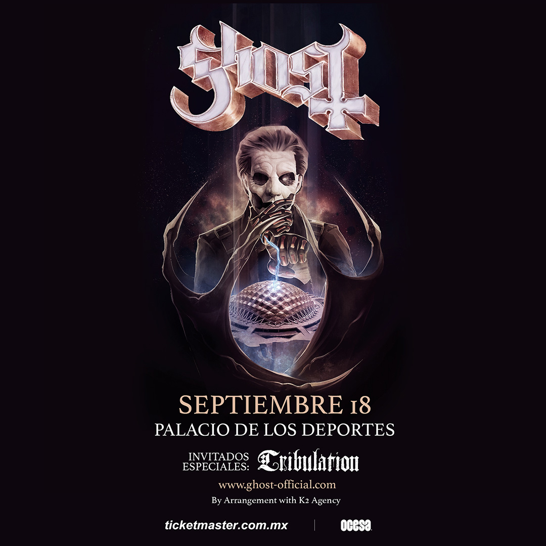 Ghost regresará al Palacio de los Deportes en septiembre de 2023.
(Facebook Ghost)