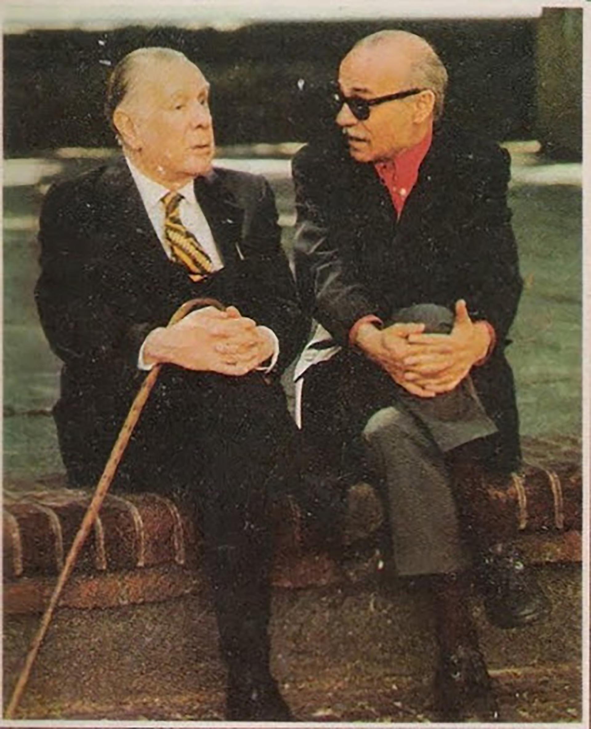 Ernesto Sabato y Jorge Luis Borges 