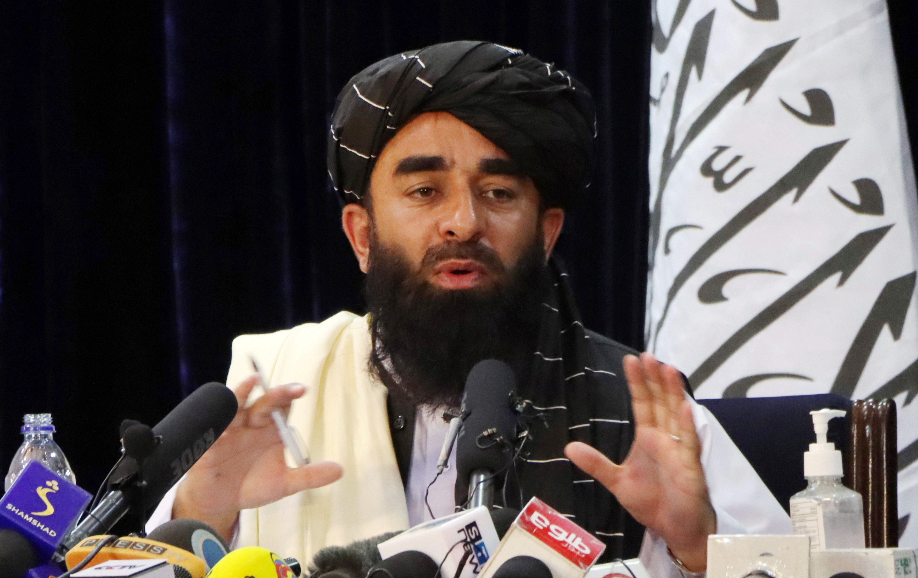 El vocero de los Taliban, Zabihullah Mujahid 