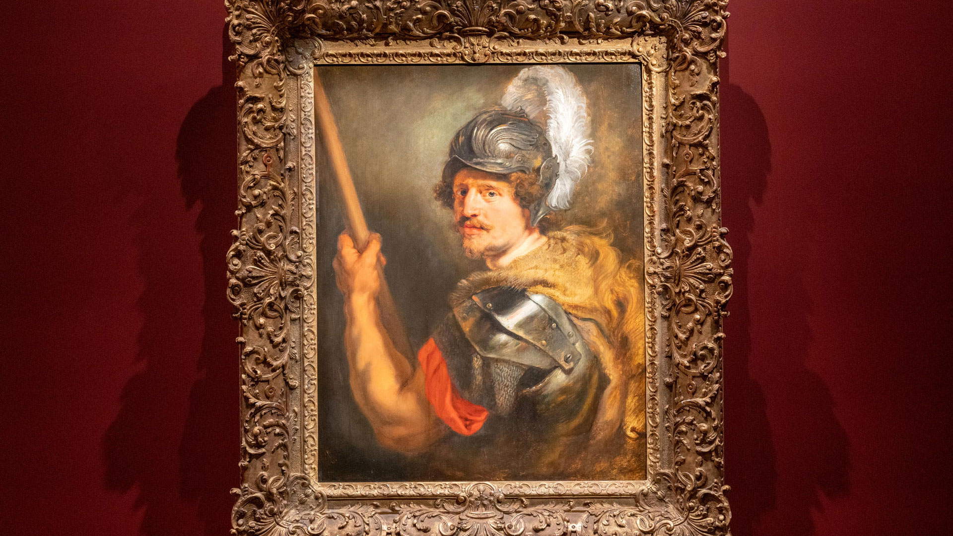 Photography of the work "Portrait of a Man as Mars" (Portrait of a Man Like Mars, 1620) by Peter Paul Rubens, which sold Tuesday for $26.2 million in the first major sale of the season at Sotheby's in New York.  EFE/Angel Colmenares
