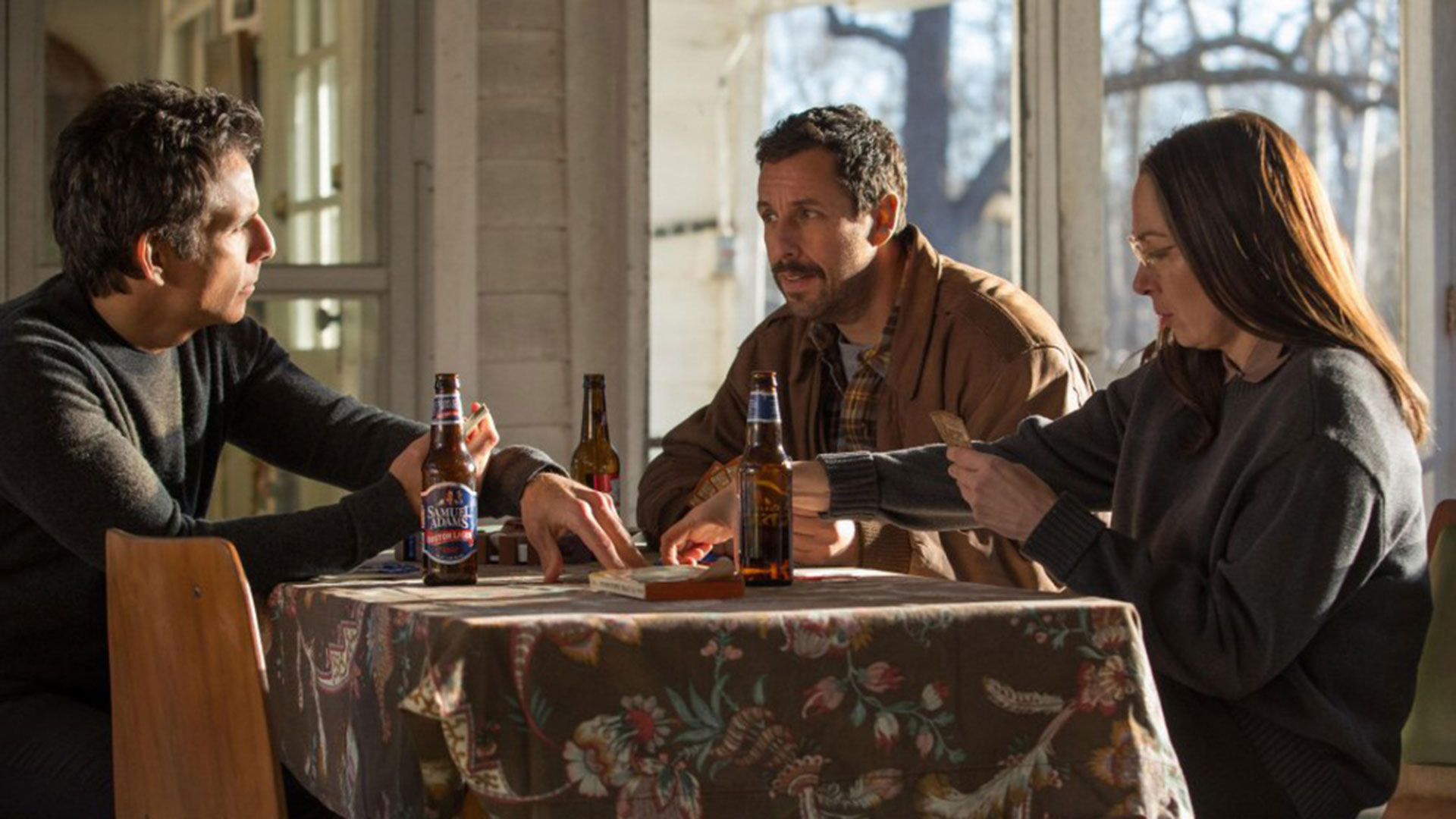Ben Stiller, Adam Sandler y Elizabeth Marvel en la comedia dramática "Los Meyerowitz: la familia no se elige"