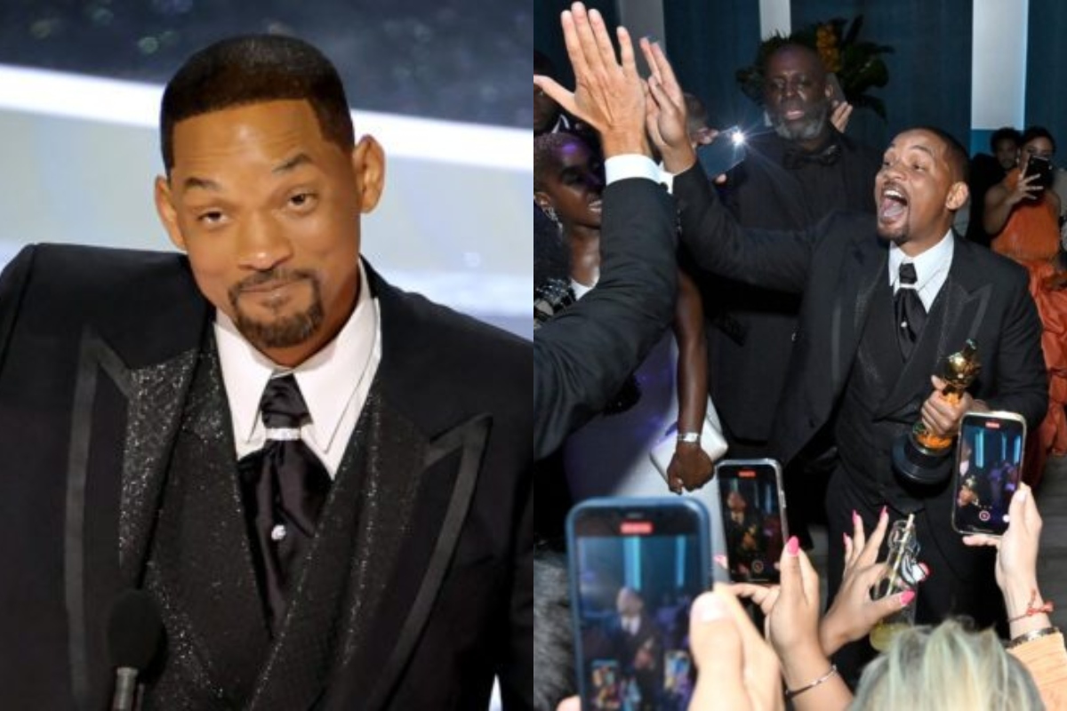 Will Smith bromea y se va de fiesta tras golpear a Chris Rock. (Foto: Reuters/ Getty Images)