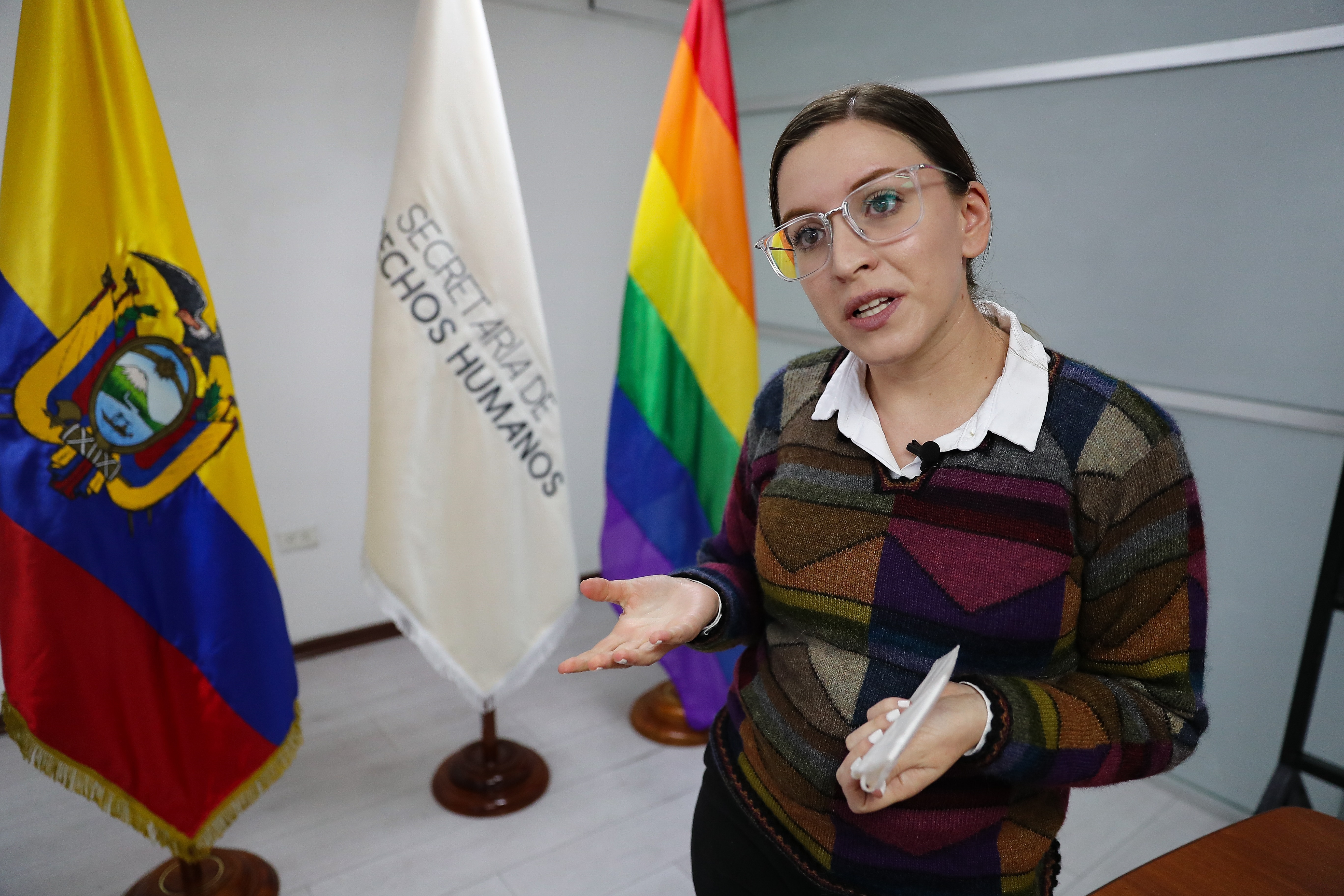La secretaria de Derechos Humanos de Ecuador, Bernarda Ordóñez, en una fotografía de archivo (Foto: EFE)