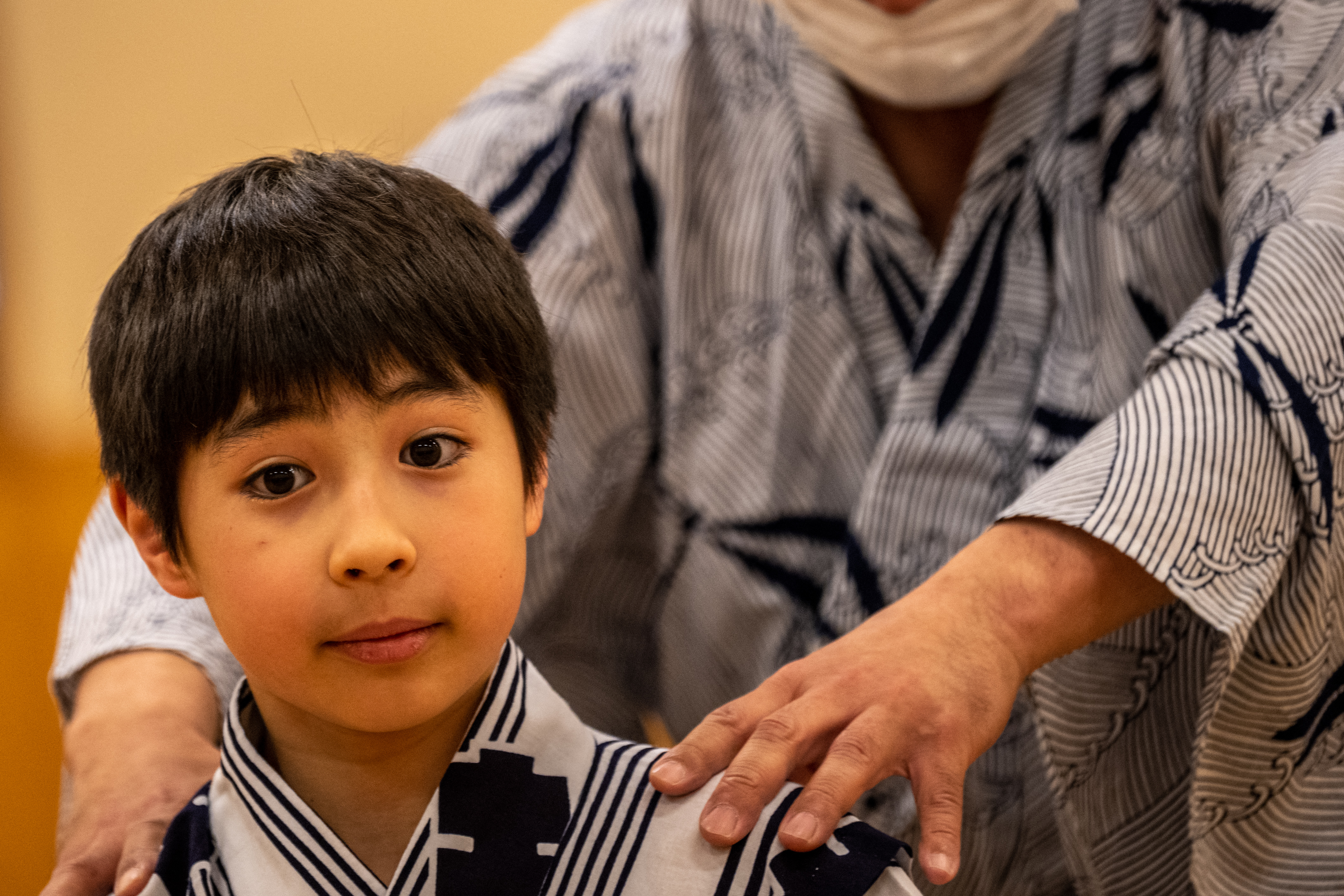 Maholo Terajima se emociona por participar del teatro kabuki (Foto: Philip Fong / AFP) 