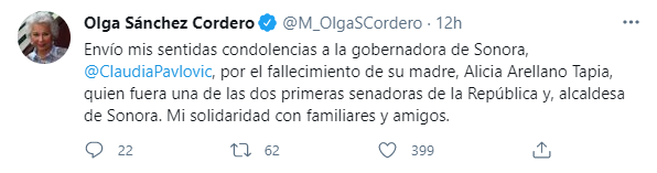 (Foto: Captura de pantalla / Twitter @M_OlgaSCordero)