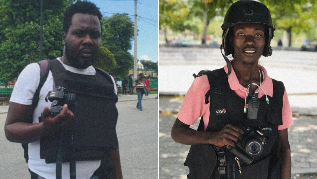 John Wesley Amady y Wilguens Louissaint dos policías muertos a manos de pandillas haitianas. Foto: Facebook/@rtenespañol