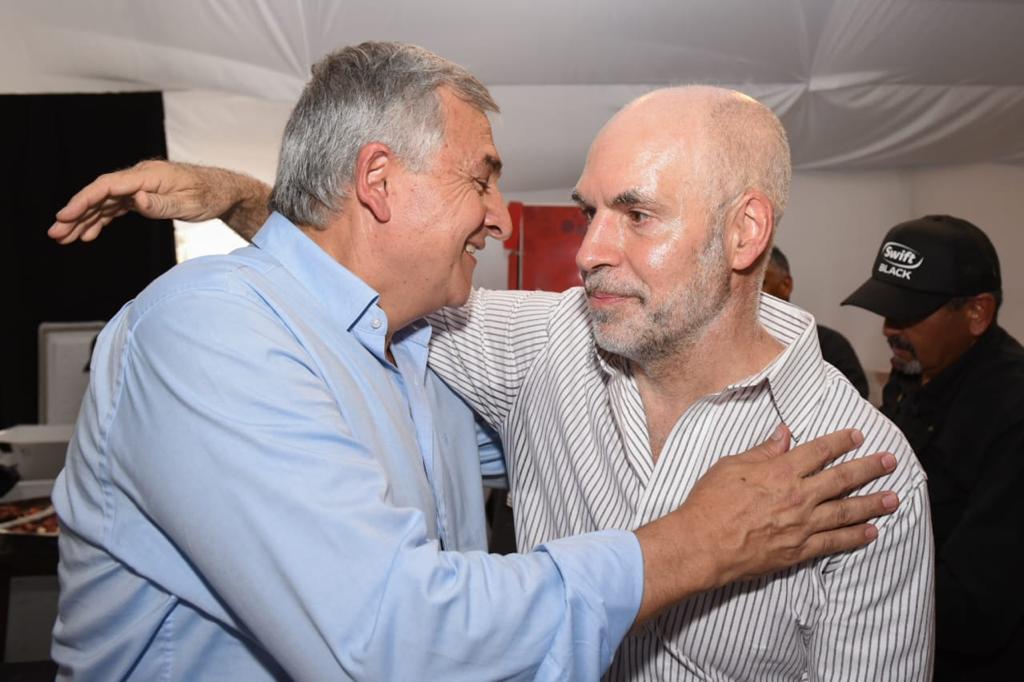 Gerardo Morales y Horacio Rodríguez Larreta se mostraron juntos en Expoagro