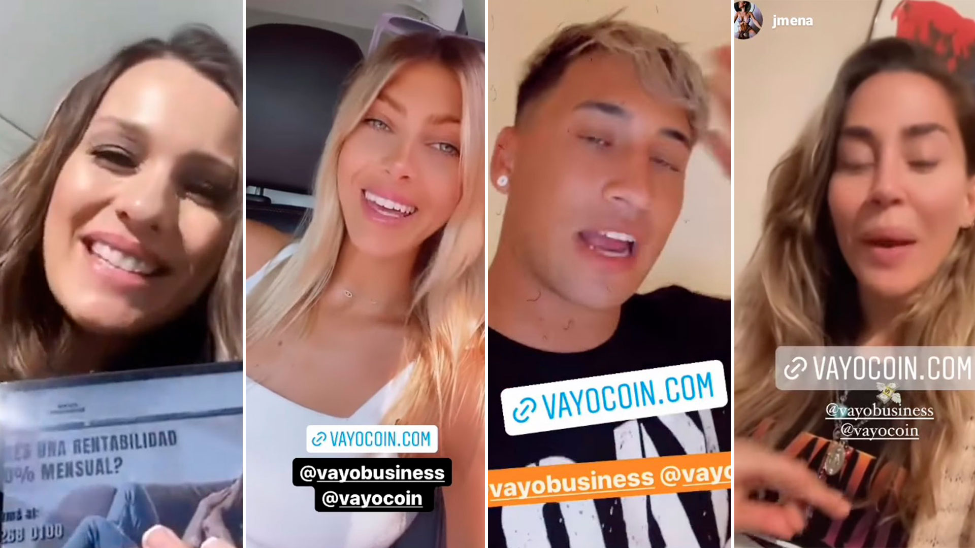 Pampita, Cande Ruggeri, Yao Cabrera and Jimena Barón, among the celebrities who announced Vayo.