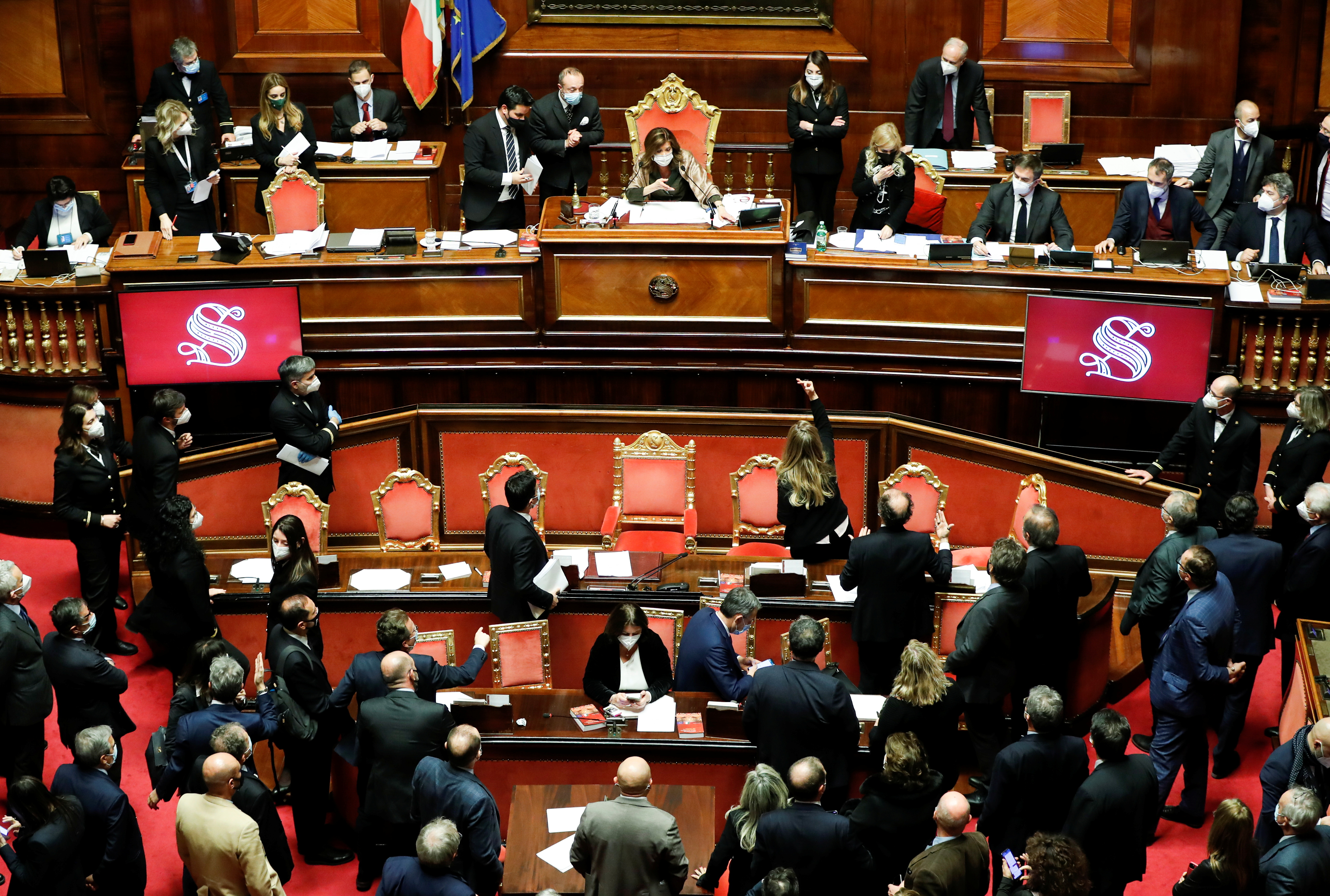 Foto del Parlamento italiano. REUTERS/Yara Nardi