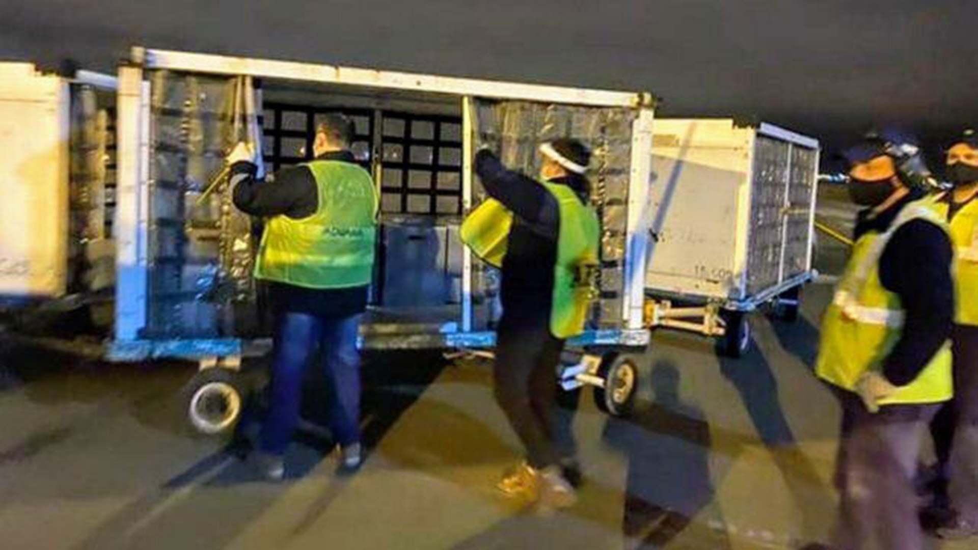 Los ventiladores respiratorios se encuentran en un depósito fiscal del aeropuerto Islas Malvinas de Rosario