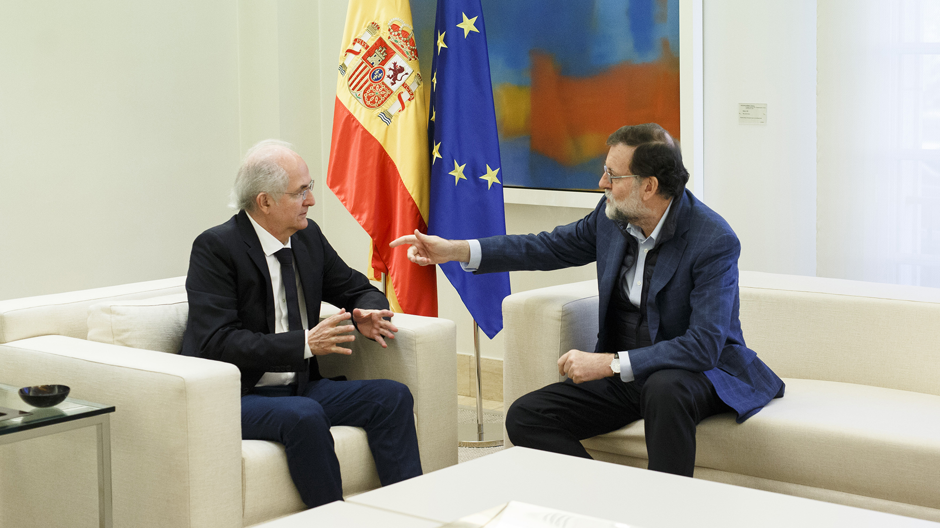 Antonio Ledezma junto a Mariano Rajoy (Photo by Pablo Blazquez Dominguez/Getty Images)