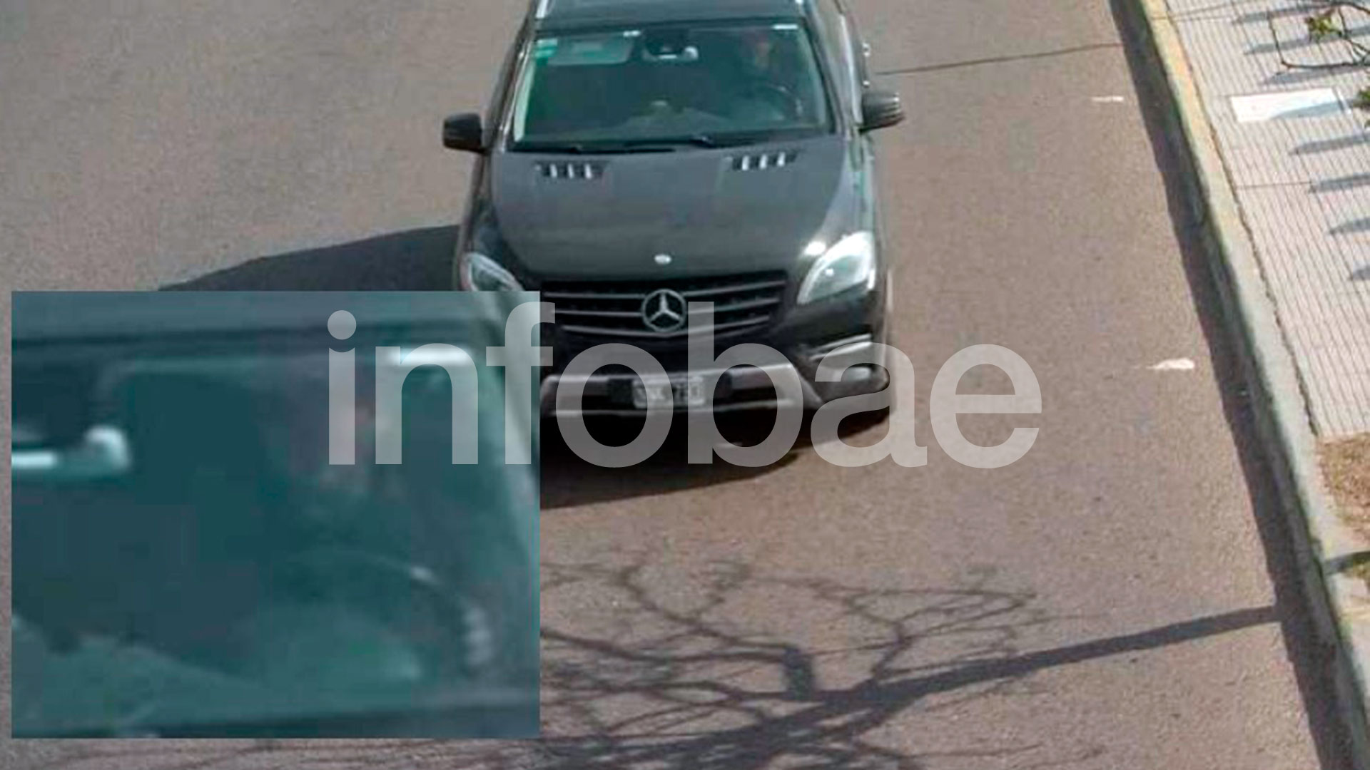 Martin Del Rio aboard his Mercedes Benz van