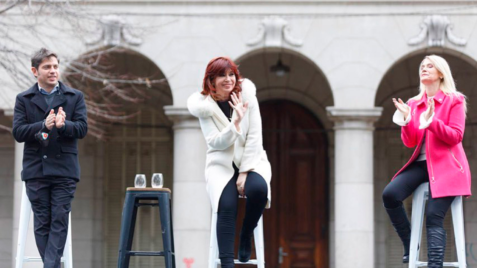 Cristina Kirchner Axel Kicillof en La Plata