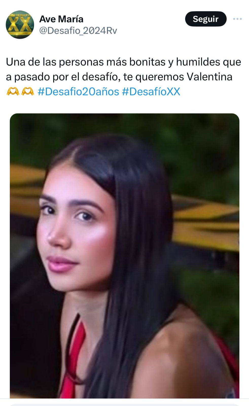 Valentina fue eliminada del Desafío XX: esta fue la reacción de los  internautas - Infobae